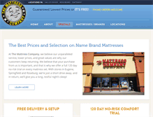 Tablet Screenshot of mattress-co.com